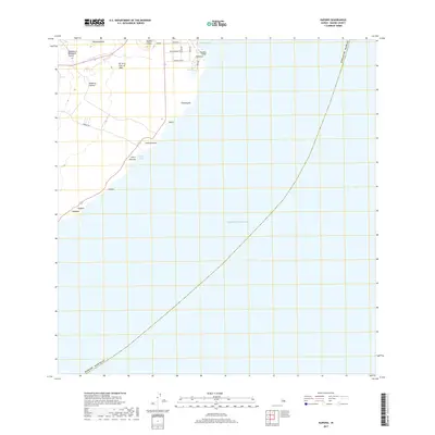2017 Map of Kapoho, 2017 Print