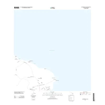 2013 Map of Kapoho OE N, 2013 Print
