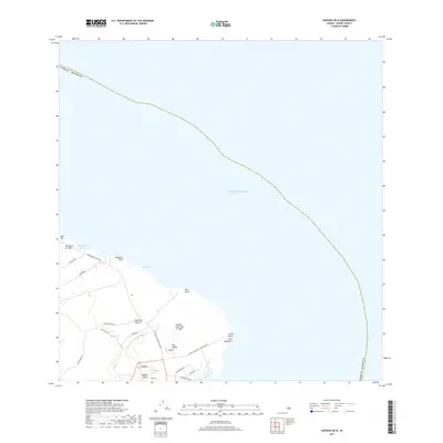 2017 Map of Kapoho OE N, 2017 Print
