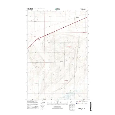 2013 Map of Karakul Hills, 2013 Print