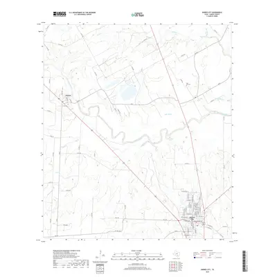 2019 Map of Karnes City, 2019 Print