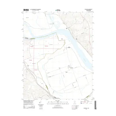 2015 Map of Kaskaskia, 2015 Print