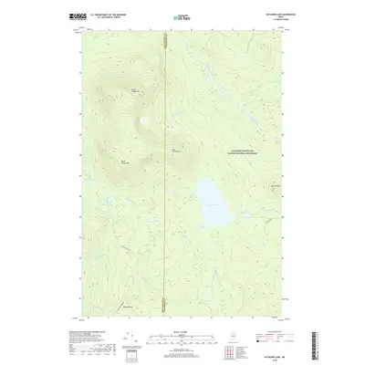 2018 Map of Katahdin Lake, 2018 Print