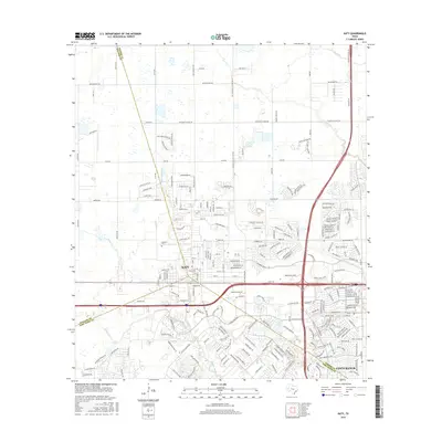 2016 Map of Katy, 2016 Print