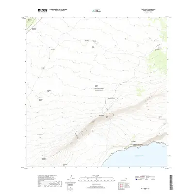 2017 Map of Kau Desert, 2017 Print