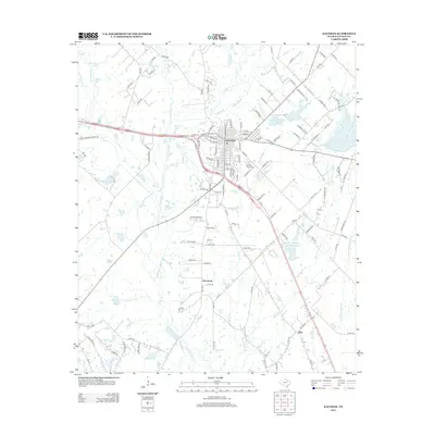 2012 Map of Kaufman, 2012 Print
