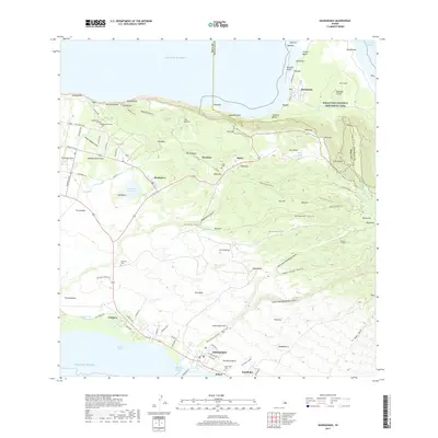 2017 Map of Kaunakakai, 2017 Print