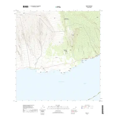 2017 Map of Kaupo, 2017 Print