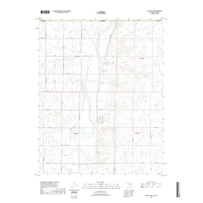 2018 Map of Kaw City NW, 2018 Print