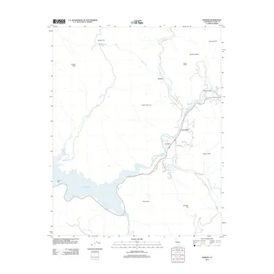 2012 Map of Kaweah, 2012 Print