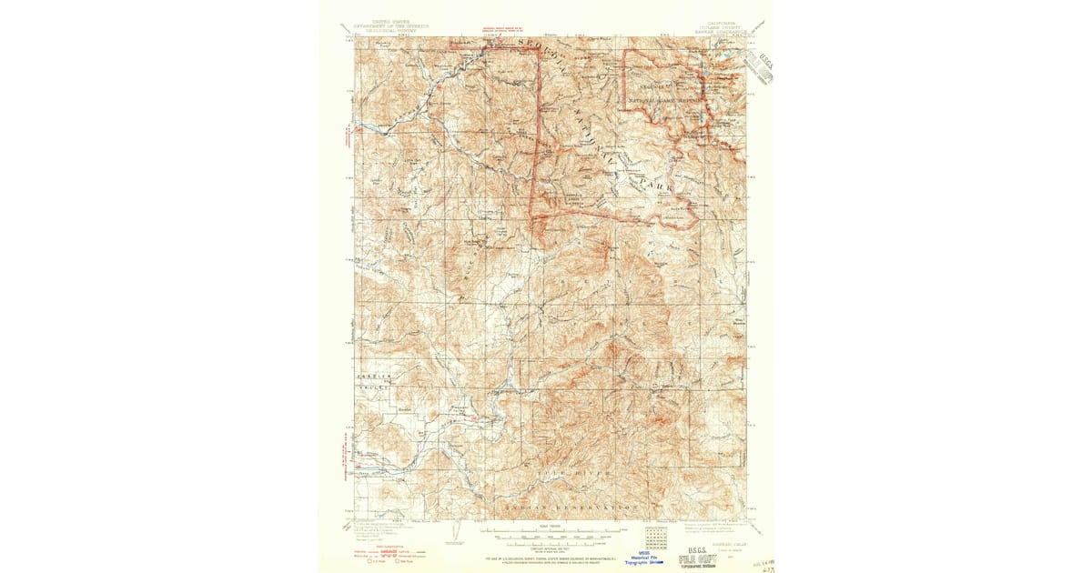 1930s Maps of Mountain Home, CA | Pastmaps