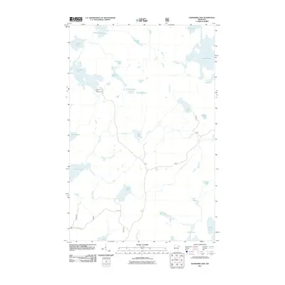 2011 Map of Kawishiwi Lake, 2011 Print