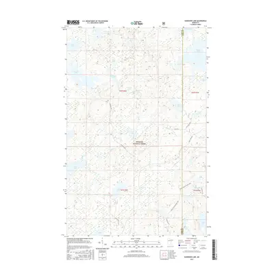 2016 Map of Kawishiwi Lake, 2016 Print
