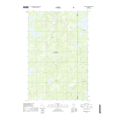 2019 Map of Kawishiwi Lake, 2019 Print