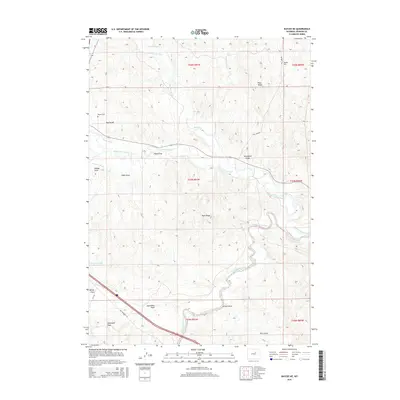 2015 Map of Kaycee NE, 2015 Print