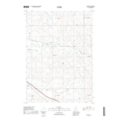 2017 Map of Kaycee NE, 2017 Print