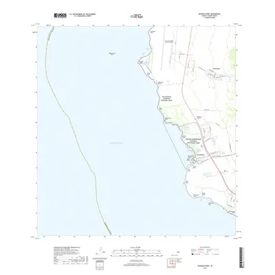 2017 Map of Keahole Point, 2017 Print