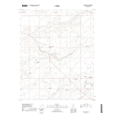 2018 Map of Keams Canyon, 2018 Print
