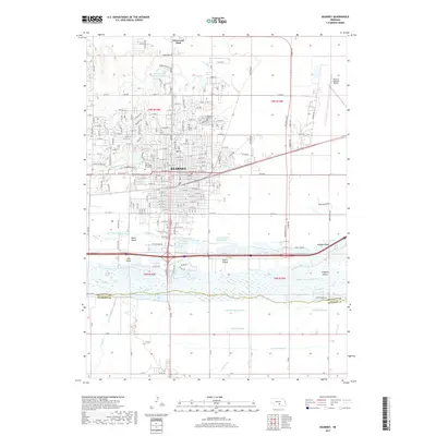 2017 Map of Kearney, 2017 Print