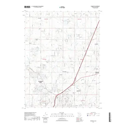 2017 Map of Kearney SW, 2017 Print