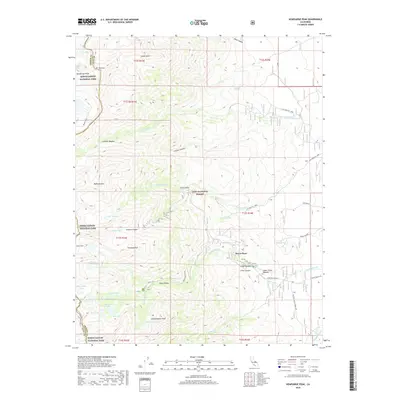 2018 Map of Kearsarge Peak, 2018 Print