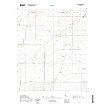 2018 Map of Keatchie, 2018 Print