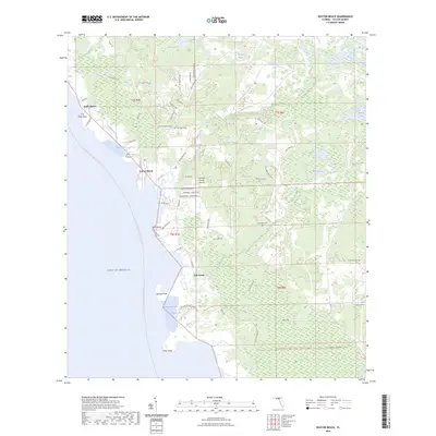 2024 Map of Keaton Beach, 2024 Print