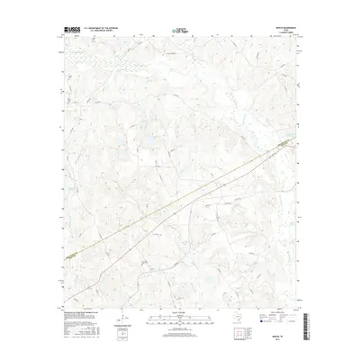 2016 Map of Keechi, 2016 Print