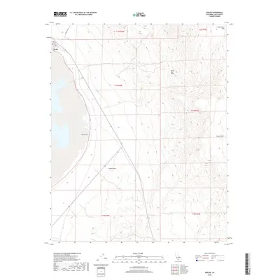 2018 Map of Keeler, 2018 Print