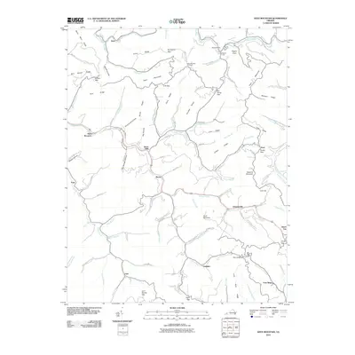2010 Map of Keen Mountain, 2010 Print