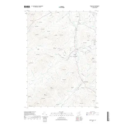 2019 Map of Keene Valley, 2019 Print