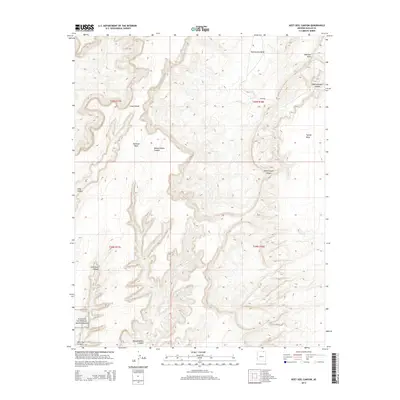 2014 Map of Keet Seel Canyon, 2014 Print
