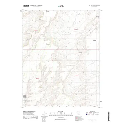 2018 Map of Keet Seel Canyon, 2018 Print