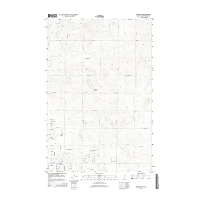 2014 Map of Keever Butte, 2014 Print