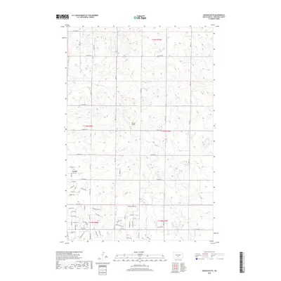 2018 Map of Keever Butte, 2018 Print