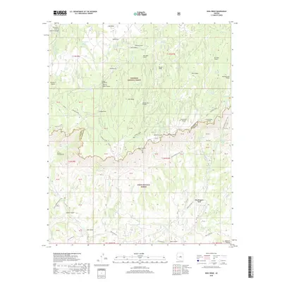 2018 Map of Kehl Ridge, 2018 Print