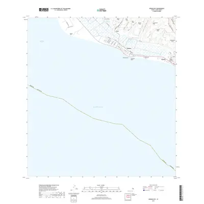 2017 Map of Kekaha OE S, 2017 Print