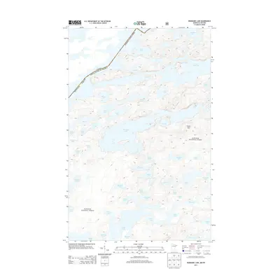 2013 Map of Kekekabic Lake, 2013 Print