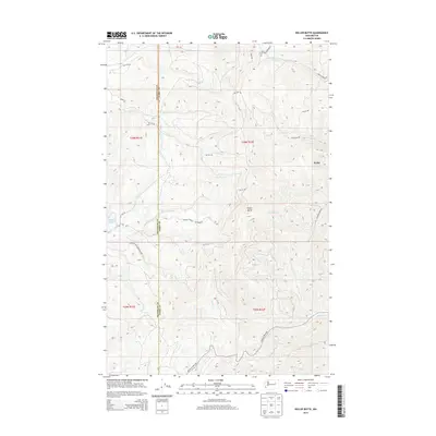 2014 Map of Keller Butte, 2014 Print