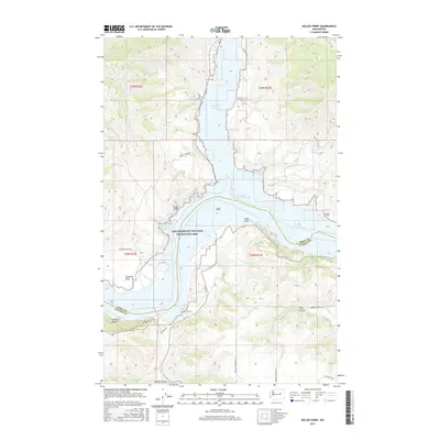 2017 Map of Keller Ferry, 2017 Print