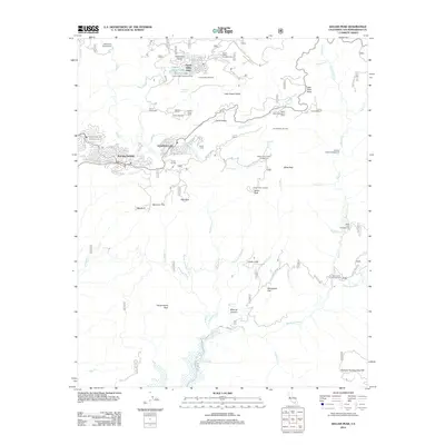 2012 Map of Keller Peak, 2012 Print