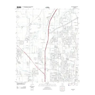 2012 Map of Keller, 2012 Print