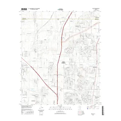 2016 Map of Keller, 2016 Print