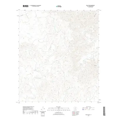 2019 Map of Kelley Peak, 2019 Print