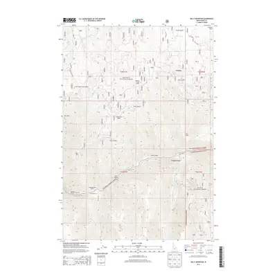 2013 Map of Kelly Mountain, 2013 Print