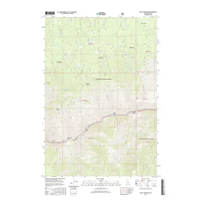 2017 Map of Kelly Mountain, 2017 Print