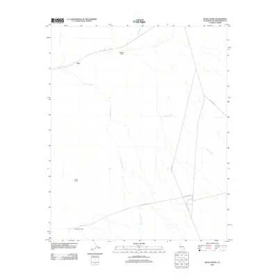 2012 Map of Kelso Dunes, 2012 Print
