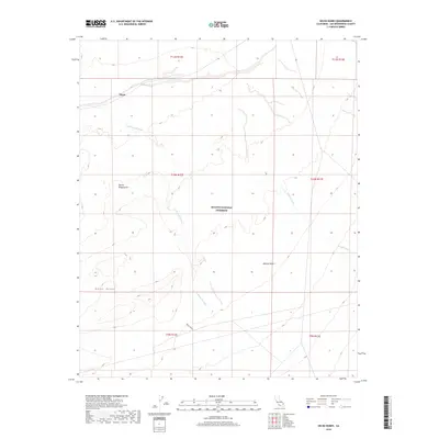 2018 Map of Kelso Dunes, 2018 Print