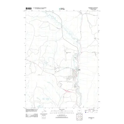 2012 Map of Kemmerer, 2012 Print