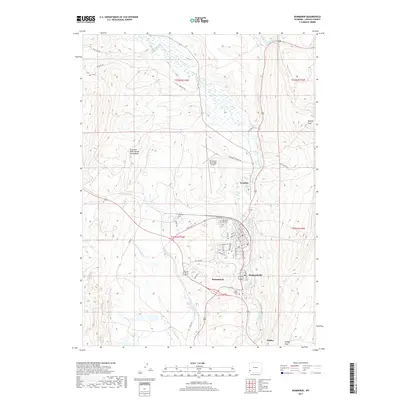 2017 Map of Kemmerer, 2017 Print